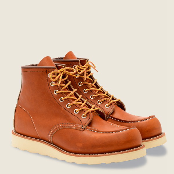 Red Wing Heritage Bot Erkek - Classic Moc – 6-Inch Legacy Deri - Kahverengi - 90QFPOHDA